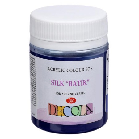 Silk paint "Batik", bank 50 ml, ZHK Decola, ultramarin 4428511 (water -based acrylic)-1