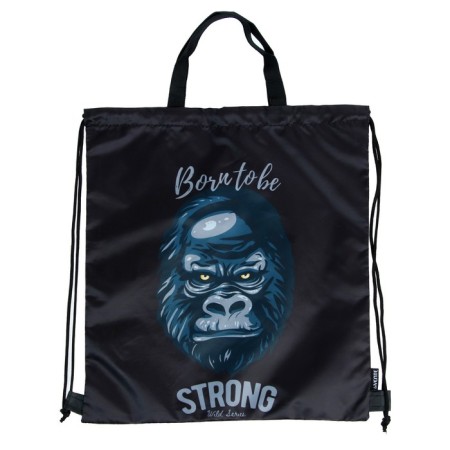 Back for shoes with handles Devente Born to be Strong, 430 x 380 mm, black-1