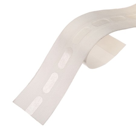 The tape is perforated, sticky, 25 m × 38 mm, for polycarbonate from 4 to 8 mm, mix-3
