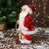 Santa Claus "in a suit with sequins, with a flashlight" moves, with a backlight, 28 cm, red