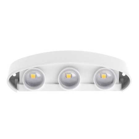 Facade lamp "Semosfer", FSD-070, 6 W, 3000K, 3 rays, IP65, 220 V, plastic, white 1008421-5