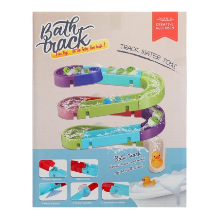 Track for playing the bathroom "Duck water park", on suction cups-12
