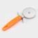 Knife for pizza and dough the orange, 19 cm, d = 6.7 cm, orange color