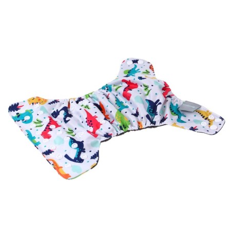 Panties-scammer, reusable, carbon-bamboo fabric, "dinosaurians", from 0-12 months.-6