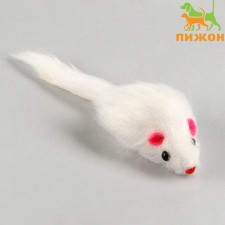 Mouse fur plane 6.5 cm, white