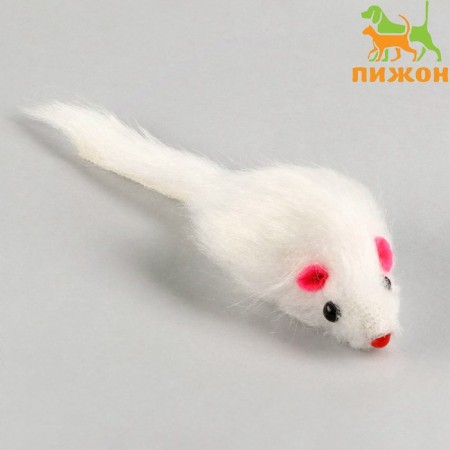 Mouse fur plane 6.5 cm, white