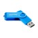 Flash drive Smartbuy Twist, 16 GB, USB 2.0, th Up 25 MB/s, PBU up to 15 Mb/s, blue