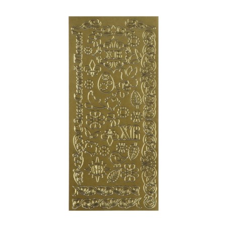 Stickers for Easter decor "Gold Gold"-1