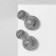 Clips "relief", silver color