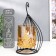 Summary metal, glass per 1 candle “curl” d-7.5 cm, gold, black 12x11x21 cm