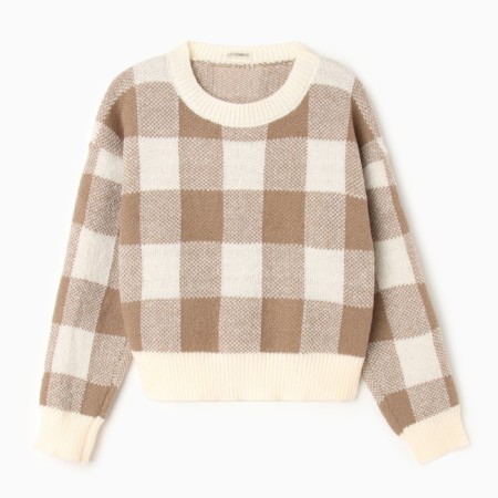 Women's sweater, beige color, size 44-48