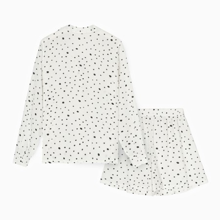 Pajamas (shorts, jacket) KAFTAN, White, p. 48-50-9