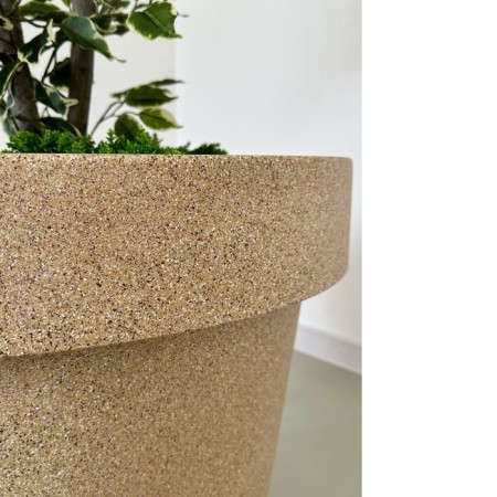Kashpo for flowers "aura" 75x55 cm, 161 l, color sand granite-1