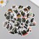 Stickers for creativity "Mr. Black Cat" set 46 pcs 6.4x4.4x1.1 cm