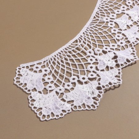 Collar sewing, guipyur, 21 × 6.5 cm, white color-3