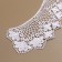 Collar sewing, guipyur, 21 × 6.5 cm, white color