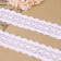 Knitted lace, 50 mm × 10 ± 1 m, white color