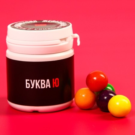 Chewing gum "Letter U" in the bank, 40 g.-1