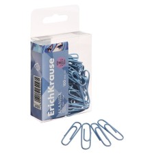Office paper clips 28 mm, 100 pcs, Erichkrause 