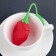 Toll for tea "Strawberries", 19 cm, red color
