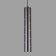 Suspended accent Elektrostandard, Bong Led 12 W, 50x50 mm, IP20, Black Pearl Color