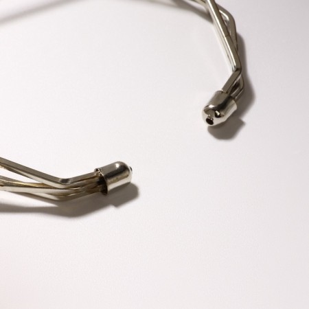 Bracelet "frame" line, color silver, d = 7 cm-1
