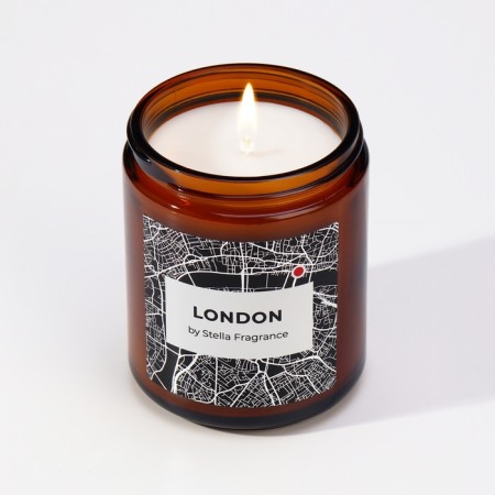 Aromatic candle in the Bank "London", vetiver, patchouli, 250 g-3