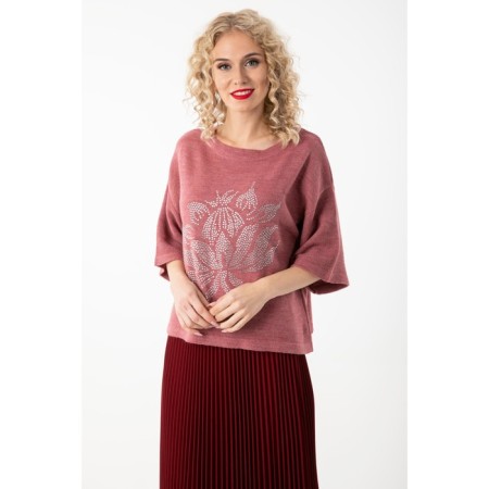 Female jumper, size 50, pink color-10