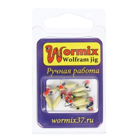 Mormyshka devil with phosphorus, weight 0.3 g, size 2-1