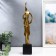 Souvenir Polystone Series Musicians "Smugusist" Gold 47x8x8 cm