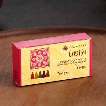 Incense conical "patchouli", 7 cones in packaging-1