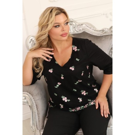 Female jumper, size 48, black color-8