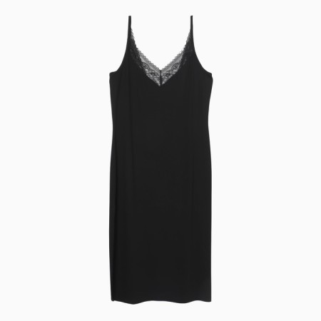 Night shirt female, black color, size 46-6