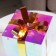 LED figure "Gift" 16 × 16 × 16 cm, plastic, 220 V, glow of white