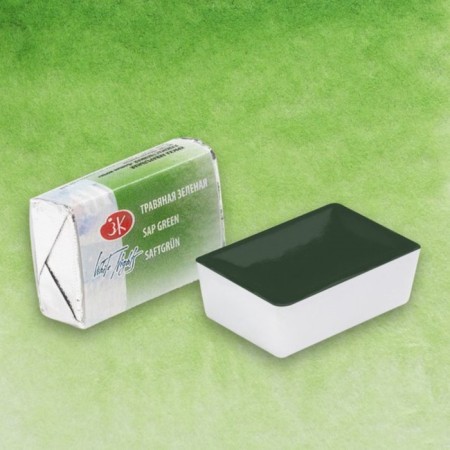 A watercolor art in a cuvette 2.5 ml, ZHK "White Nights", grass green, 1911716