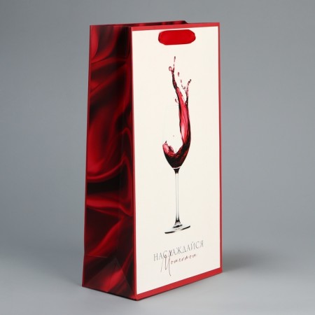Gift package for two bottles, packaging, "enjoy", 35 x 20 x 9 cm-3