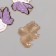 Decor for creativity metal, enamel "A cat with the wings of a butterfly" white-violet 2.8x2.4 cm