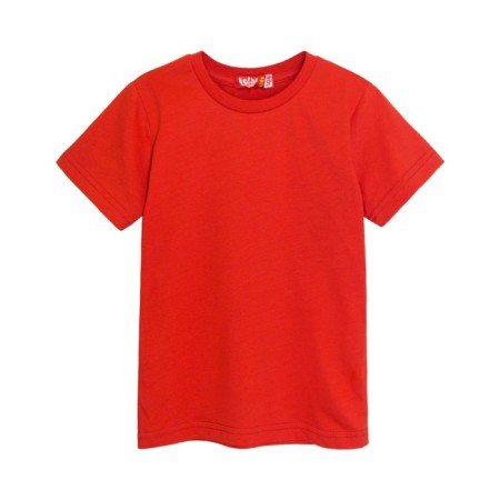Children's T -shirt, height 128 cm, red color-3