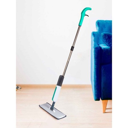 Pioneer ms030 mop for washing the floor, with a spray, 230 ml, 122 cm, white-turquoise color-1