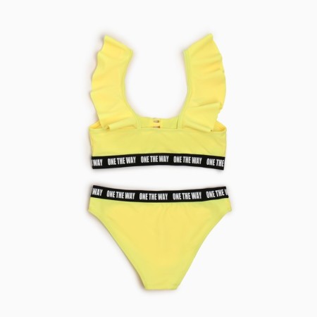 Separate swimsuit for a girl, yellow color, height 164-170 cm-2