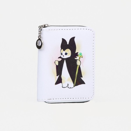 Children's wallet with lightning, white color