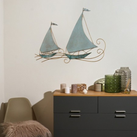 Wall metal decor "ships at sea" 73x3x56 cm