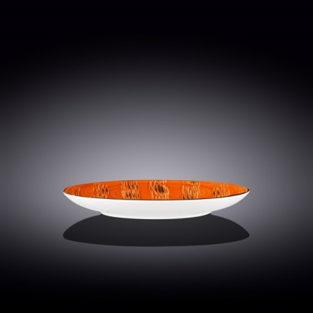 Round plate Wilmax England Scratch, D = 25.5 cm, Orange color-1