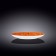 Round plate Wilmax England Scratch, D = 25.5 cm, Orange color