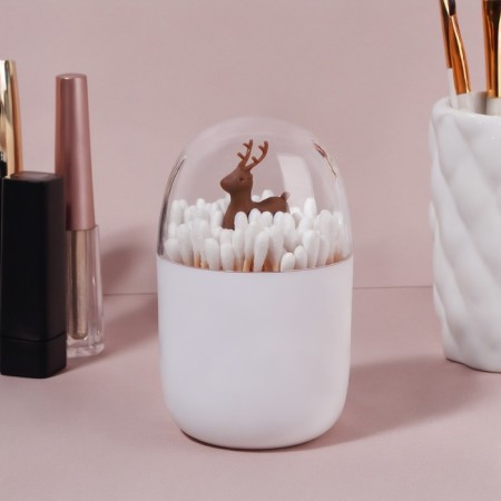 Organizer for storage "Deer", with a lid, D - 7 × 11 cm, white/transparent color-3