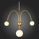 Sconces st. SL1187.201.03. Vive. 3x5 watts, G9, 4000k, 58x73.5 cm, golden color