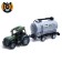 Radio -controlled “farmer” tractor with a tank, works from batteries, green color
