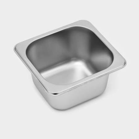 Gastrootiness 1/6 of stainless steel, 100 mm, 17.6 × 16.2 × 10 cm, thickness 0.8 mm-1
