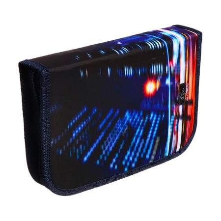 Penal 1 section 140 x 210 x 40 mm, folding pocket and cosmetic bag, fabric, calligrata topontent "Moto"-2