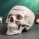 Casket for trifles "Skull" Light Stone, 16x15x22cm